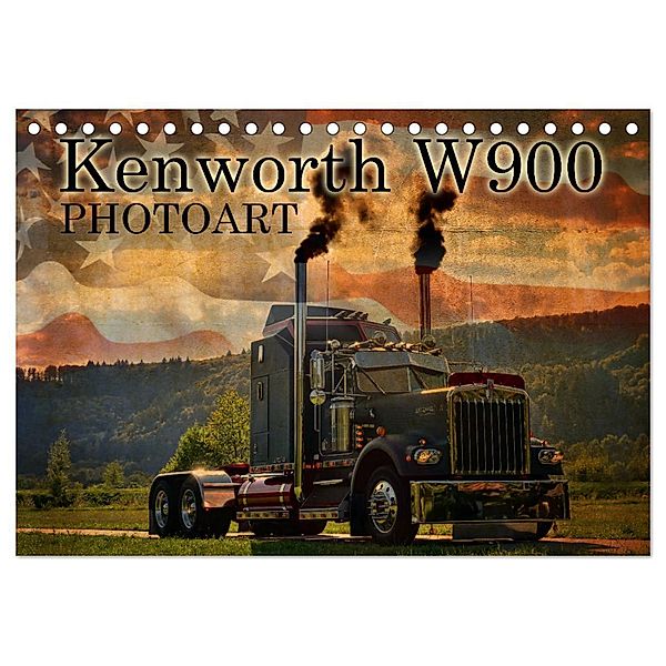 Kenworth W900 PHOTOART (Tischkalender 2024 DIN A5 quer), CALVENDO Monatskalender, Ingo Laue