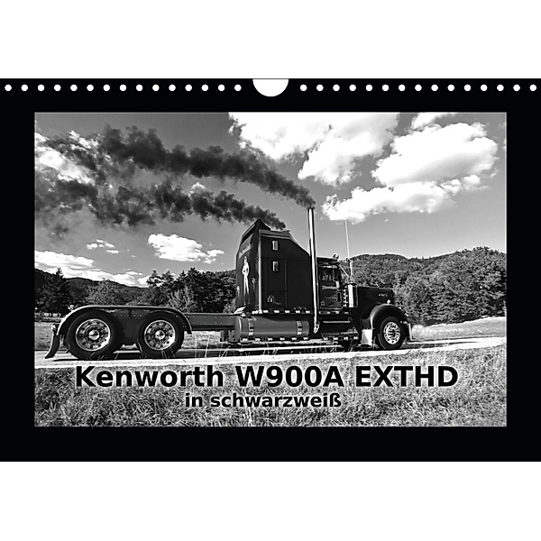 Kenworth W900A EXTHD - in schwarzweiß (Wandkalender 2019 DIN A4 quer), Ingo Laue