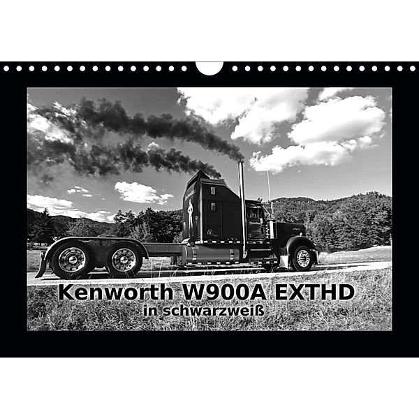 Kenworth W900A EXTHD - in schwarzweiß (Wandkalender 2020 DIN A4 quer), Ingo Laue