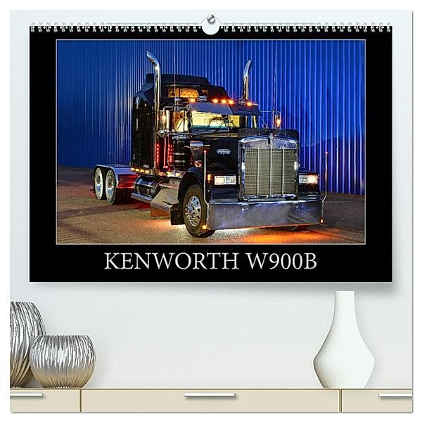 KENWORTH W900B (hochwertiger Premium Wandkalender 2024 DIN A2 quer), Kunstdruck in Hochglanz, Ingo Laue