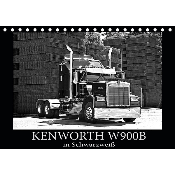 KENWORTH W900B - in Schwarzweiß (Tischkalender 2019 DIN A5 quer), Ingo Laue