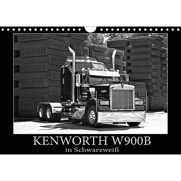 KENWORTH W900B - in Schwarzweiß (Wandkalender 2020 DIN A4 quer), Ingo Laue