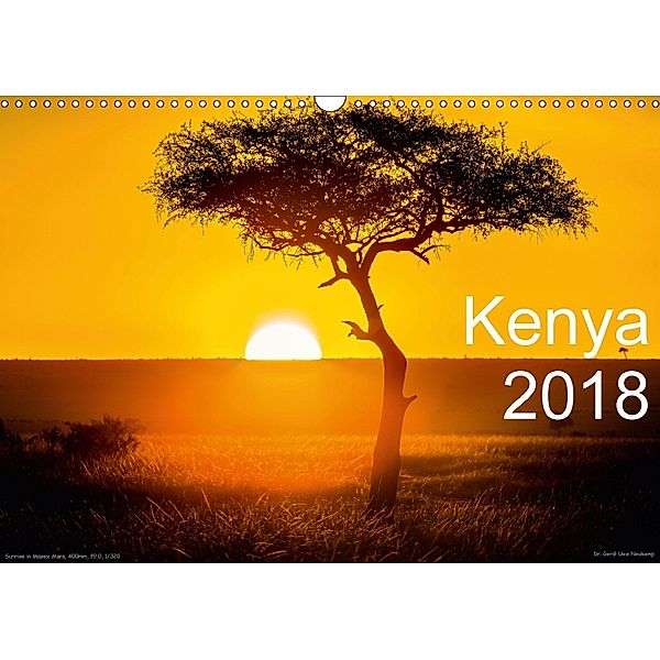 Kenya 2018 / UK-Version (Wall Calendar 2018 DIN A3 Landscape), Gerd-Uwe Neukamp