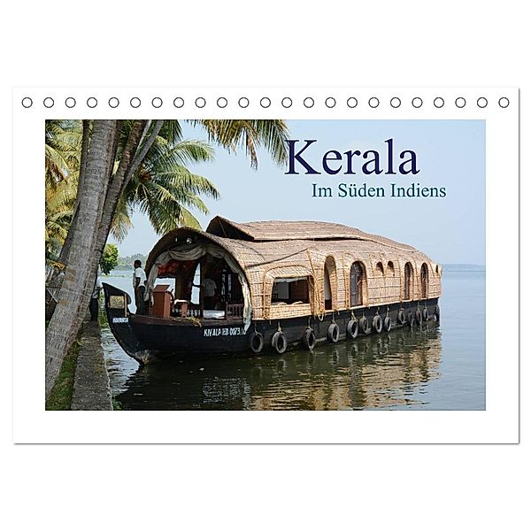 Kerala - Im Süden Indiens (Tischkalender 2024 DIN A5 quer), CALVENDO Monatskalender, AJ Beuck