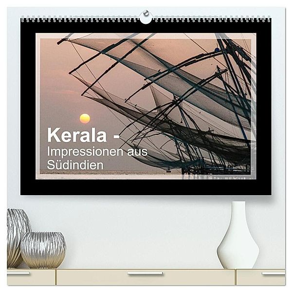 Kerala - Impressionen aus Südindien (hochwertiger Premium Wandkalender 2024 DIN A2 quer), Kunstdruck in Hochglanz, Marion Maurer