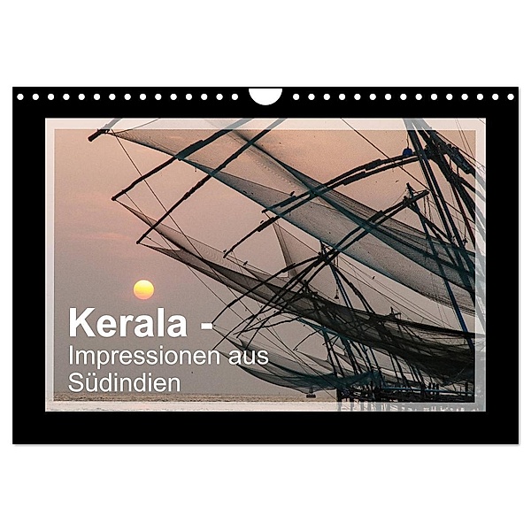 Kerala - Impressionen aus Südindien (Wandkalender 2024 DIN A4 quer), CALVENDO Monatskalender, Marion Maurer