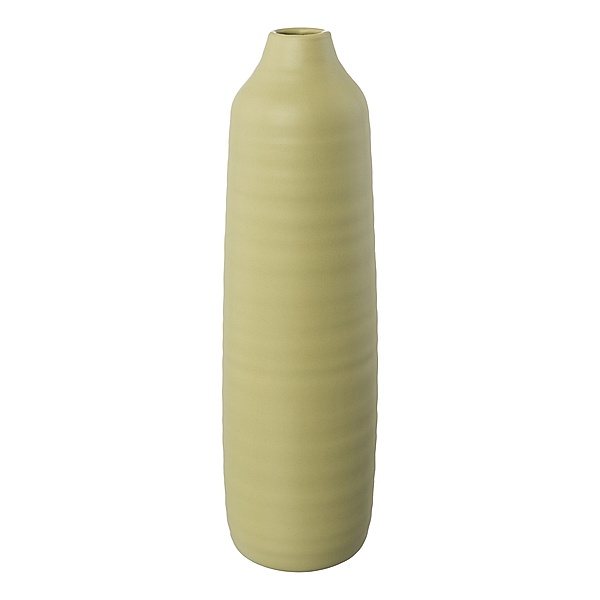 Keramik Vase PRESENCE, 11x11x40 cm (Farbe: grüner Tee)