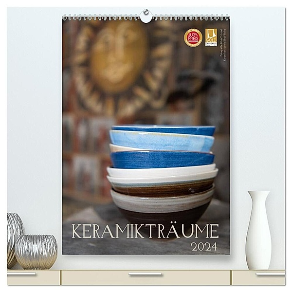 Keramikträume (hochwertiger Premium Wandkalender 2024 DIN A2 hoch), Kunstdruck in Hochglanz, Silvia Trüssel