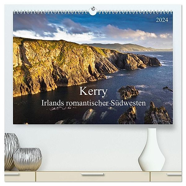 Kerry - Irlands romantischer Südwesten (hochwertiger Premium Wandkalender 2024 DIN A2 quer), Kunstdruck in Hochglanz, Holger Hess