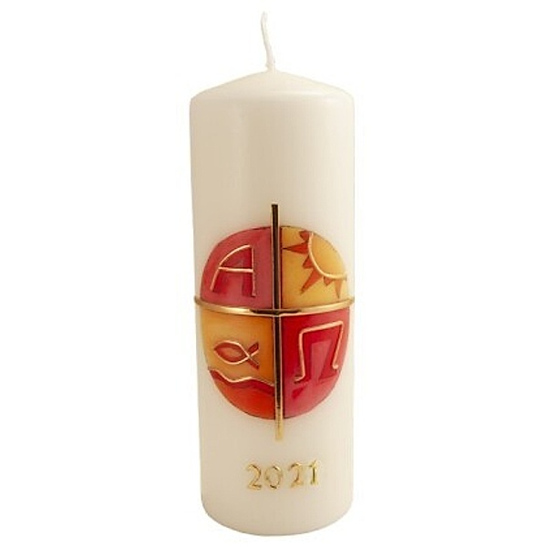 Kerze Symbole 2021, Marion Piegenschke