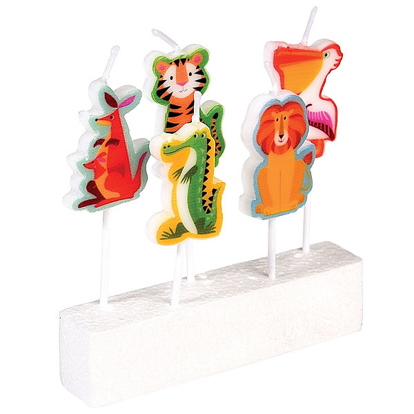 REX London Kerzen-Set COLORFUL CREATURES 5-teilig in bunt