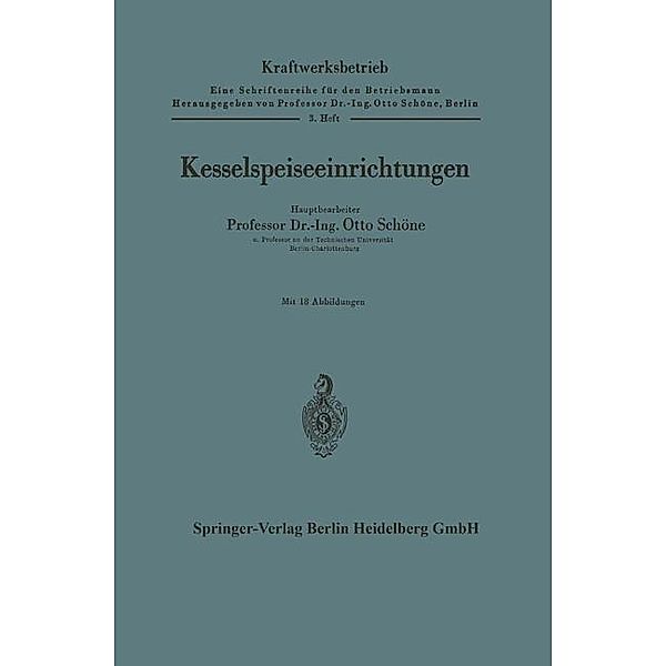 Kesselspeiseeinrichtungen