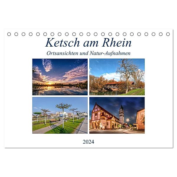 Ketsch am Rhein, Ortsansichten und Natur-Aufnahmen (Tischkalender 2024 DIN A5 quer), CALVENDO Monatskalender, Thorsten Assfalg Photographie