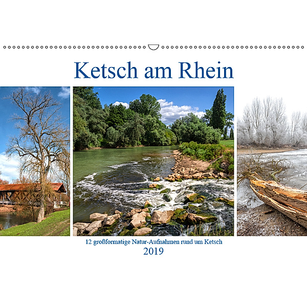 Ketsch am Rhein (Wandkalender 2019 DIN A2 quer), Thorsten Assfalg