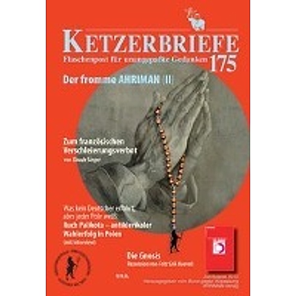 Ketzerbriefe: H.175 Der fromme Ahriman (II), Claude Singer, Fritz Erik Hoevels, Max Roth, Claudia Michelitz