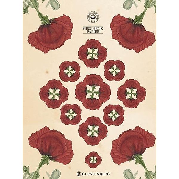 Kew Gardens Geschenkpapier-Heft - Motiv Mohnblume