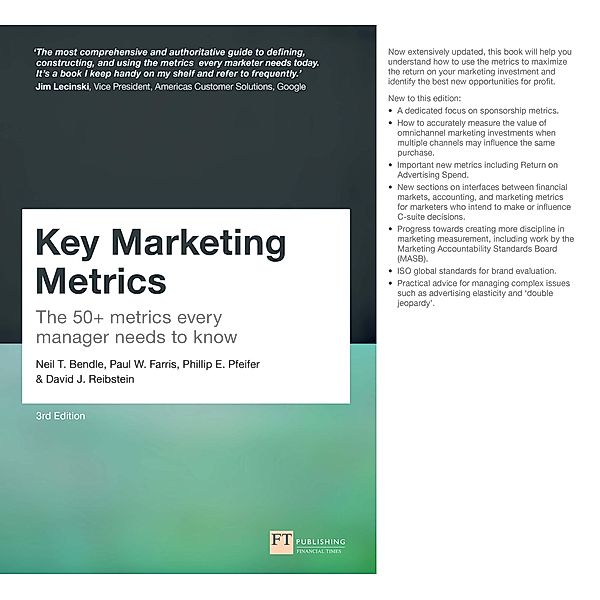 Key Marketing Metrics / FT Publishing International, Neil Bendle, Paul W. Farris, Phillip Pfeifer, David Reibstein