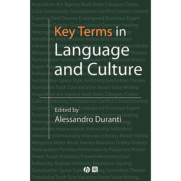 Key Terms in Language and Culture, Alessandro Duranti
