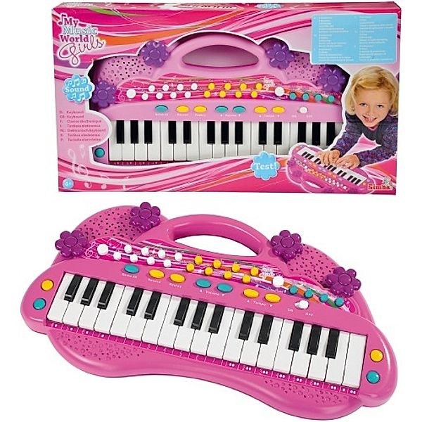 SIMBA Keyboard pink 32 Tasten