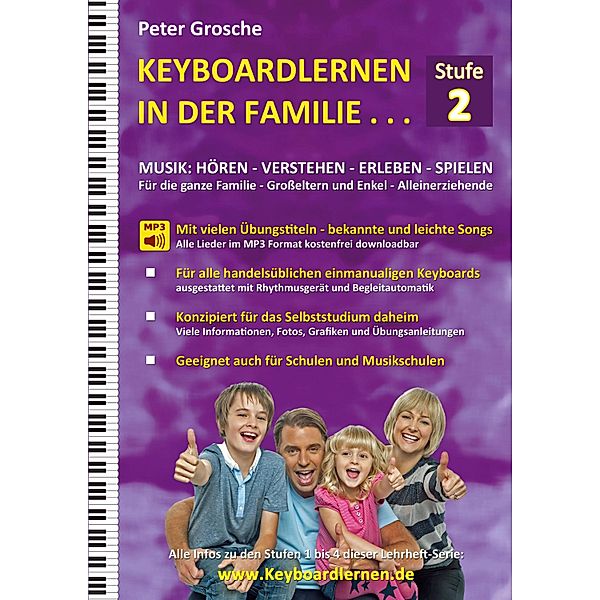 Keyboardlernen in der Familie (Stufe 2) / Keyboardlernen in der Familie Bd.2, Peter Grosche