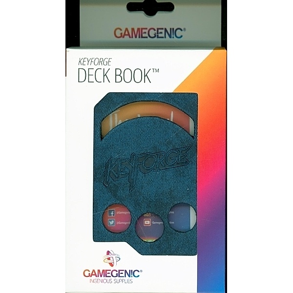 Asmodee, Gamegenic KeyForge Deck Book Blue (Sammelkartenspiel), Richard Garfield
