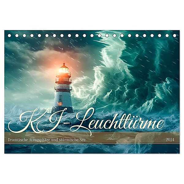 KI-Leuchttürme (Tischkalender 2024 DIN A5 quer), CALVENDO Monatskalender, Steffen Gierok-Latniak