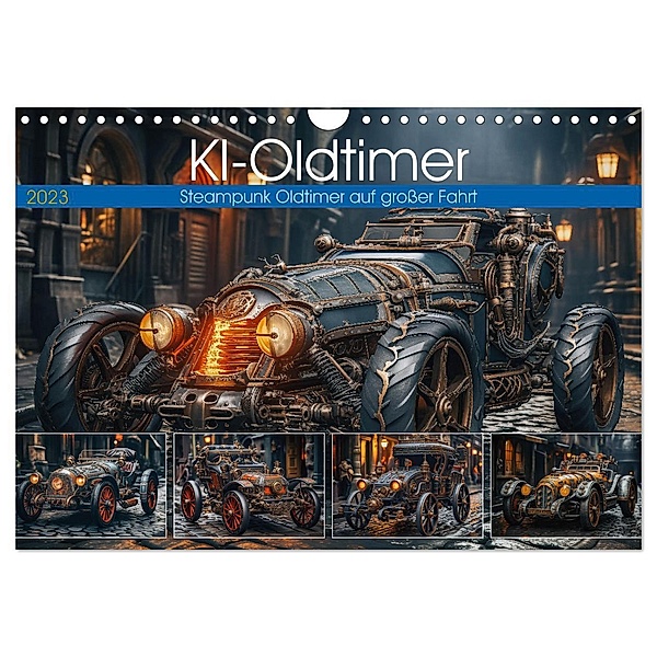 KI-Oldtimer (Wandkalender 2024 DIN A4 quer), CALVENDO Monatskalender, Steffen Gierok-Latniak