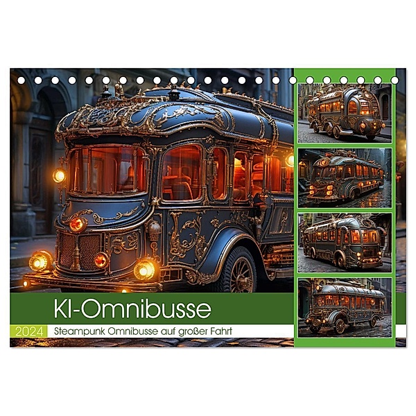 KI-Omnibusse (Tischkalender 2024 DIN A5 quer), CALVENDO Monatskalender, Steffen Gierok-Latniak