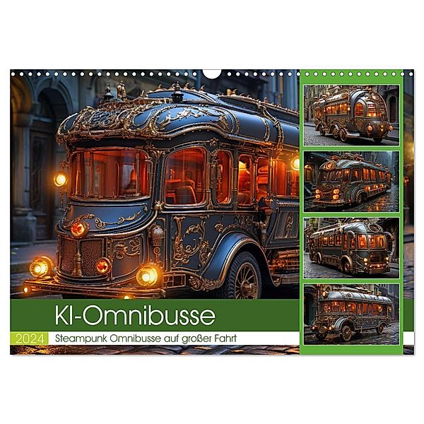 KI-Omnibusse (Wandkalender 2024 DIN A3 quer), CALVENDO Monatskalender, Steffen Gierok-Latniak