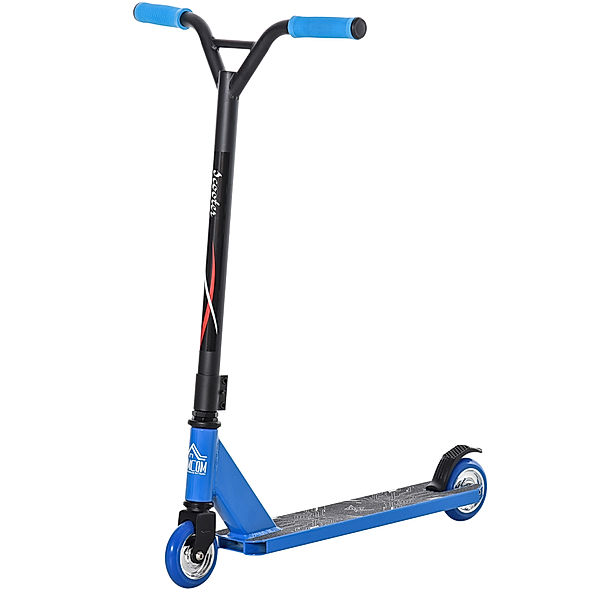 Homcom Kickscooter mit Bremse (Farbe: blau)