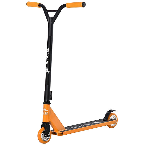 Homcom Kickscooter mit Bremse (Farbe: orange)