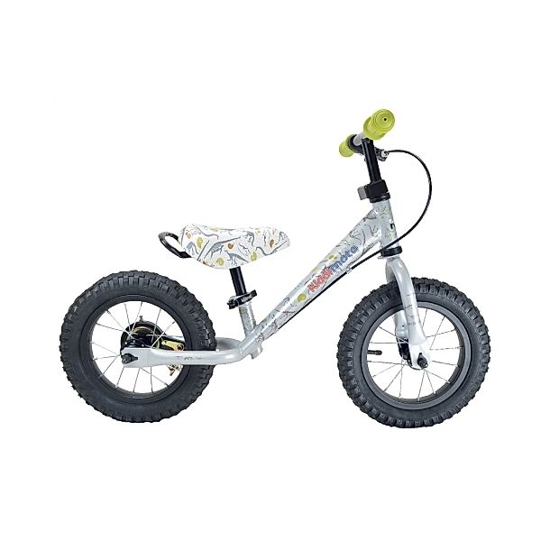 kiddimoto® Metall Laufrad mit Bremse SJM Fossil Dino