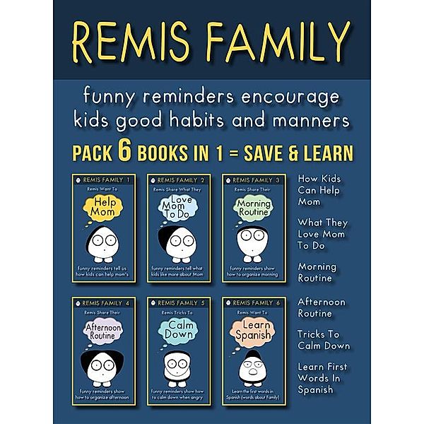 Kids Books by Remis Family: Remis Family (Pack 6 Books in 1), Remis Family