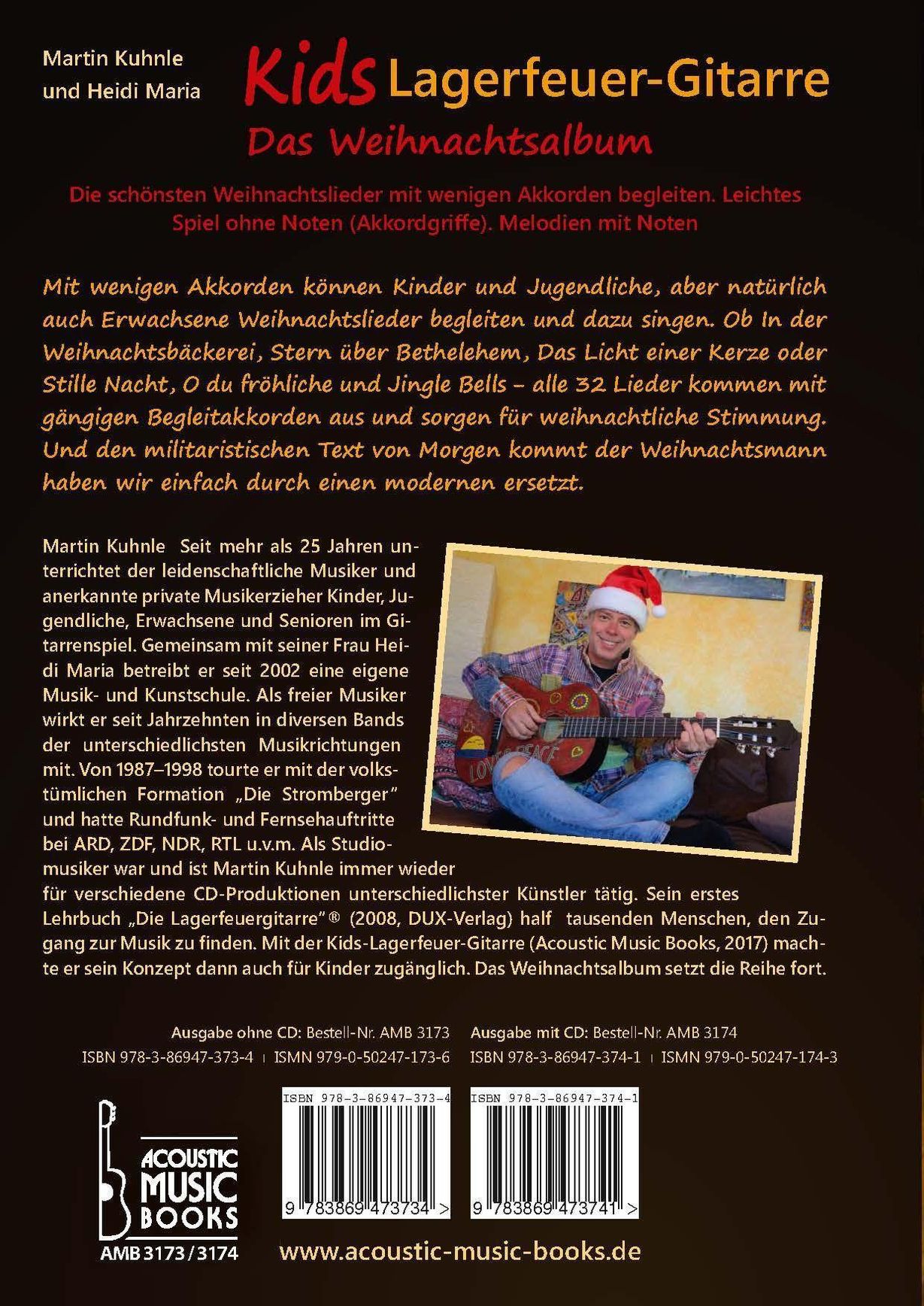 Kids Lagerfeuer-Gitarre. Das Weihnachtsalbum. Ohne CD Buch