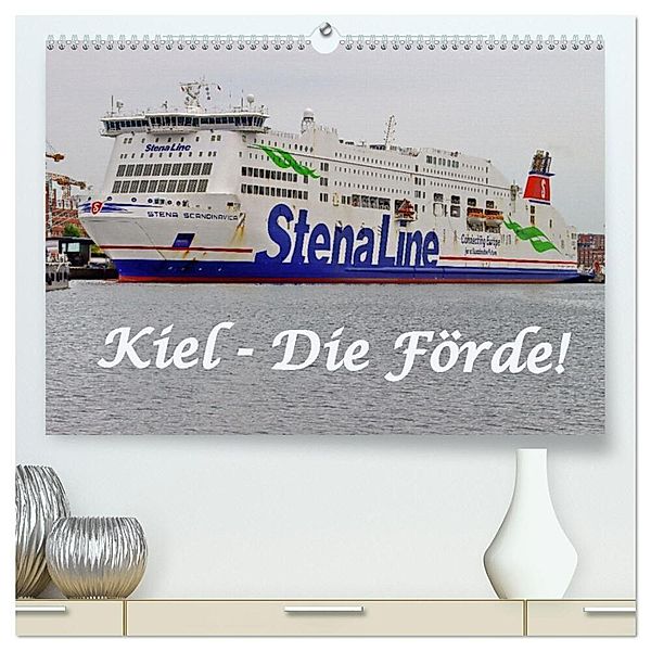 Kiel - Die Förde! (hochwertiger Premium Wandkalender 2024 DIN A2 quer), Kunstdruck in Hochglanz, Rolf Braun