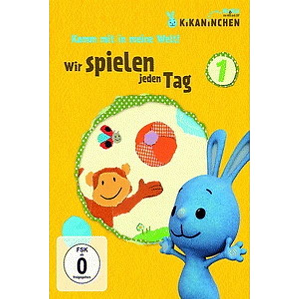 KiKaninchen, DVDsTl.1 Komm mit in meine Welt: Wir spielen jeden Tag, 1 DVD, Kikaninchen & Christian