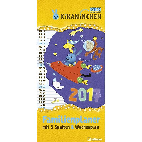 Kikaninchen Familienplaner 2017