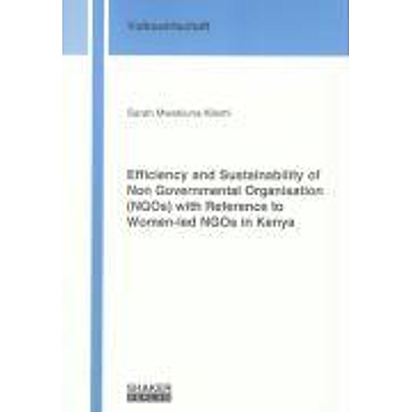 Kilemi, S: Efficiency and Sustainability of Non Governmental, Sarah M Kilemi