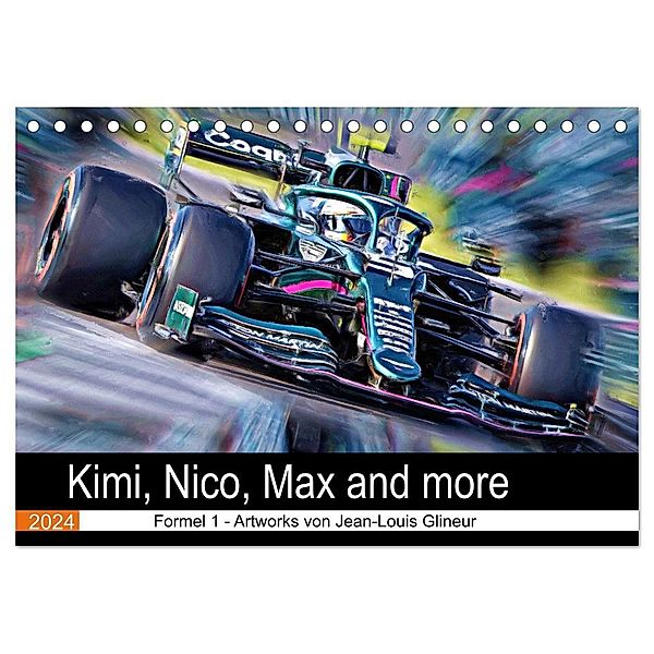 Kimi, Nico, Max and more (Tischkalender 2024 DIN A5 quer), CALVENDO Monatskalender, Jean-Louis Glineur