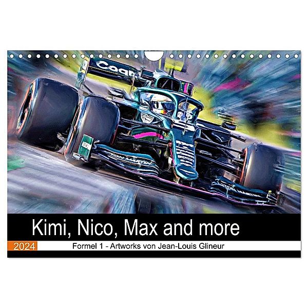 Kimi, Nico, Max and more (Wandkalender 2024 DIN A4 quer), CALVENDO Monatskalender, Jean-Louis Glineur