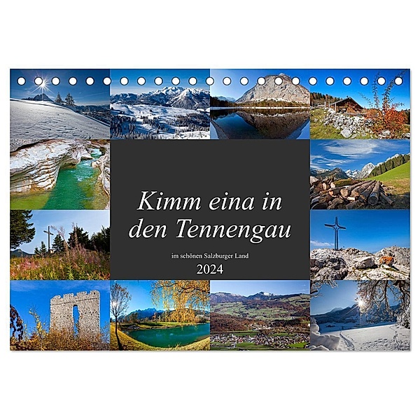 Kimm eina in den Tennengau (Tischkalender 2024 DIN A5 quer), CALVENDO Monatskalender, Christa Kramer