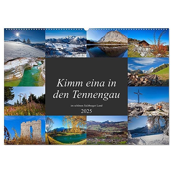 Kimm eina in den Tennengau (Wandkalender 2025 DIN A2 quer), CALVENDO Monatskalender, Calvendo, Christa Kramer