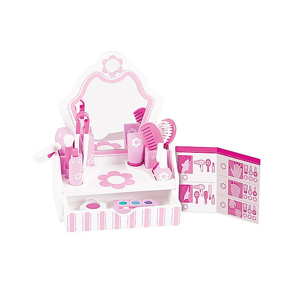 Melissa & Doug Kinder-Beautysalon 18-teilig mit Spiegel