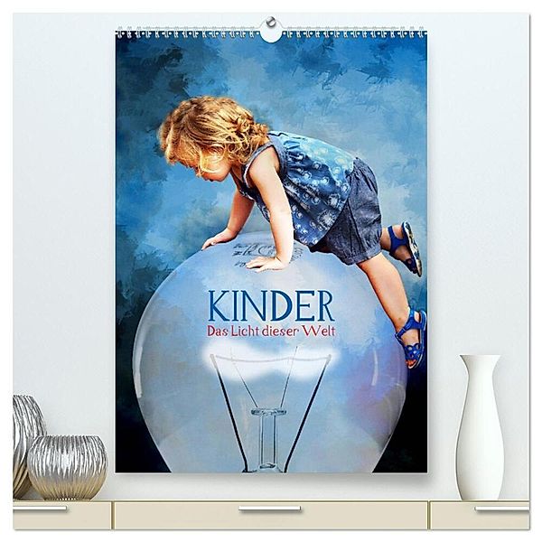 Kinder - Das Licht dieser Welt (hochwertiger Premium Wandkalender 2024 DIN A2 hoch), Kunstdruck in Hochglanz, Harald Fischer