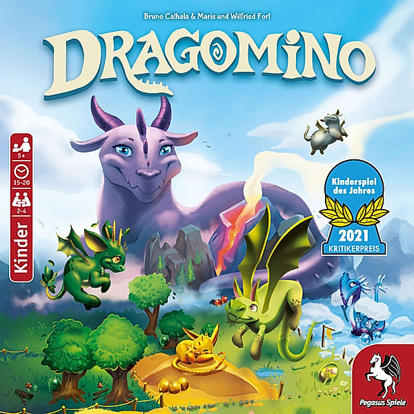 blue orange, Pegasus Spiele Kinder - Dragomino (Kinderspiel), Bruno Cathala, Marie Fort, Wilfried Fort