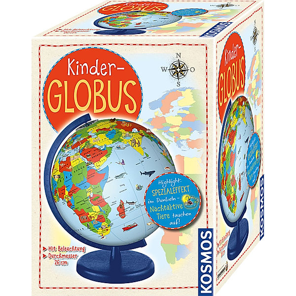 KOSMOS Kinder-Globus – Entdecke deine Welt mit Beleuchtung