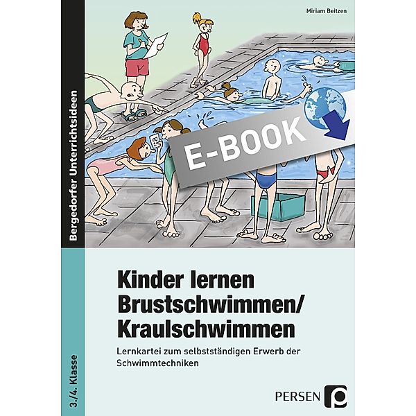 Kinder lernen Brustschwimmen, Miriam Beitzen