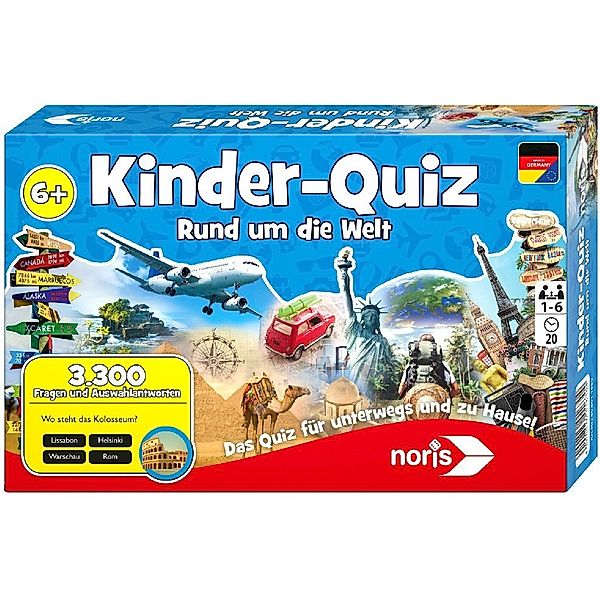 Noris Spiele Kinder-Quiz Rund um die Welt (Kinderspiel)