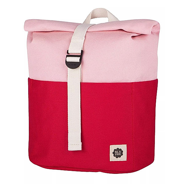 Blafre Kinder-Rucksack ROLL TOP (31x28x11) in red/pink