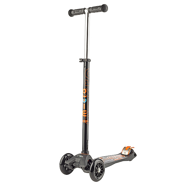 micro Kinder-Scooter MAXI MICRO DELUXE in schwarz